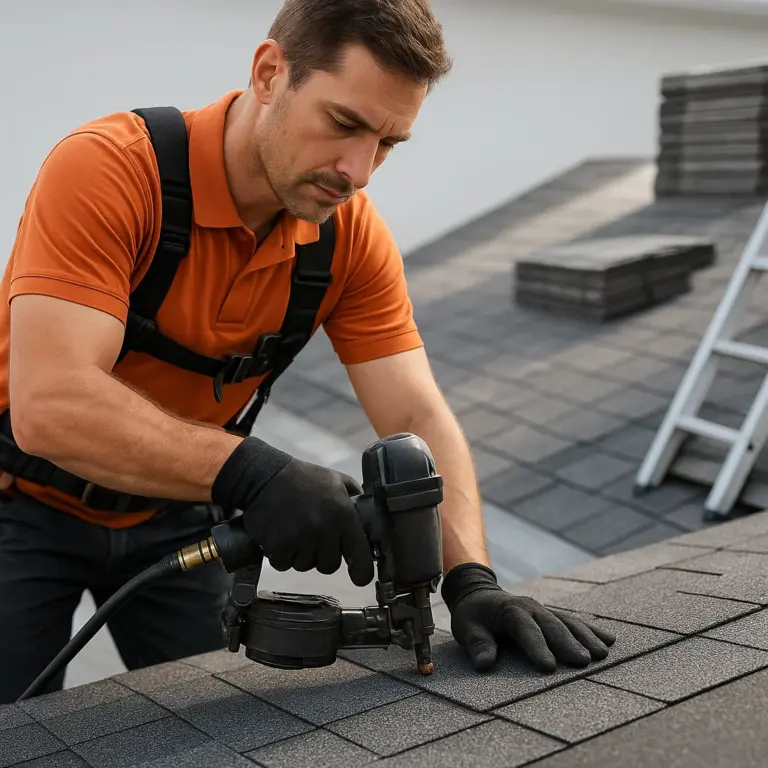 Asphalt shingle installation