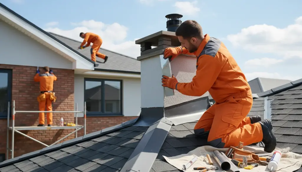 Asheville Roofing flashing repair (chimney, wall, valley) services - Asheville