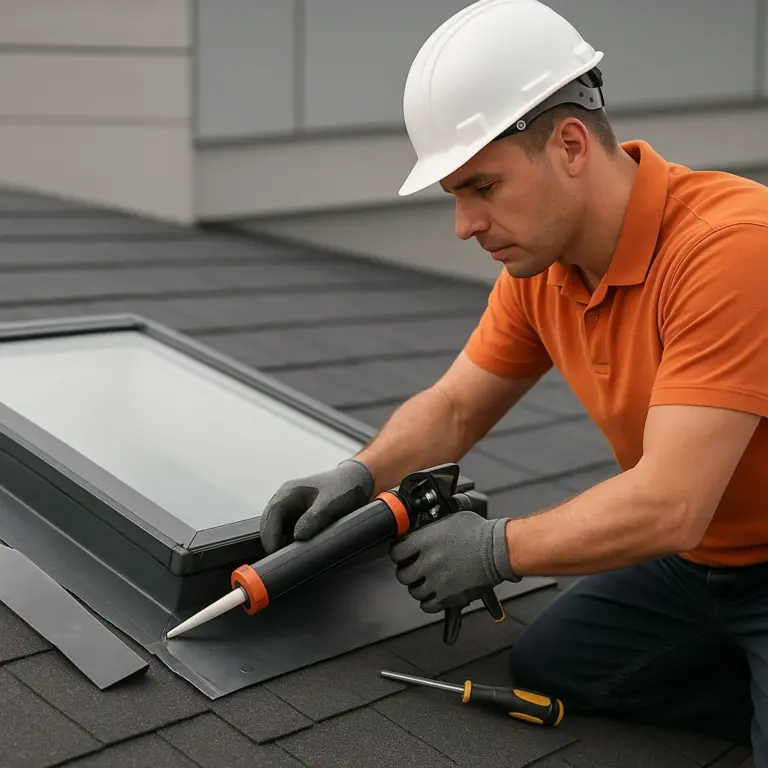 Skylight flashing repair in Asheville, NC 